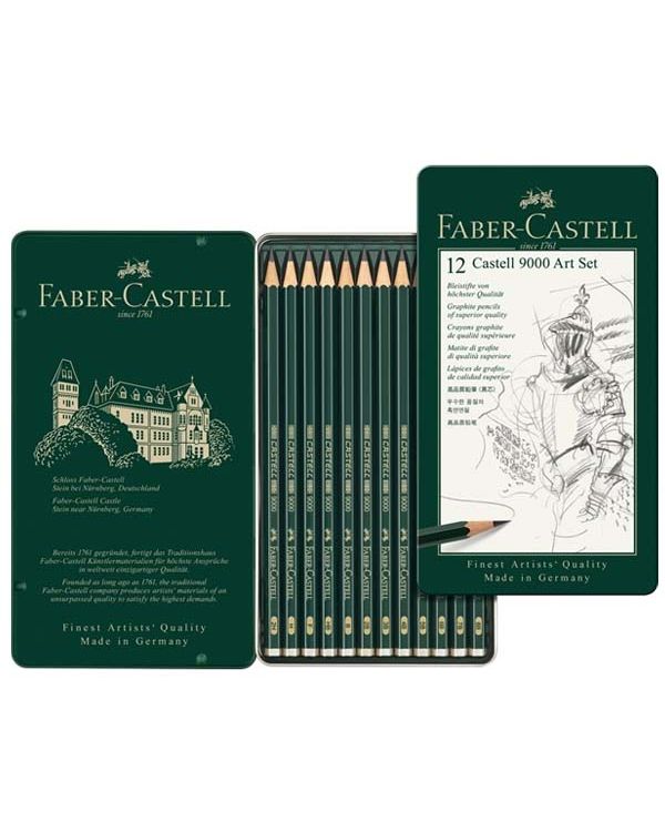 Art Set of 12 - Faber Castell 9000 Pencil Set