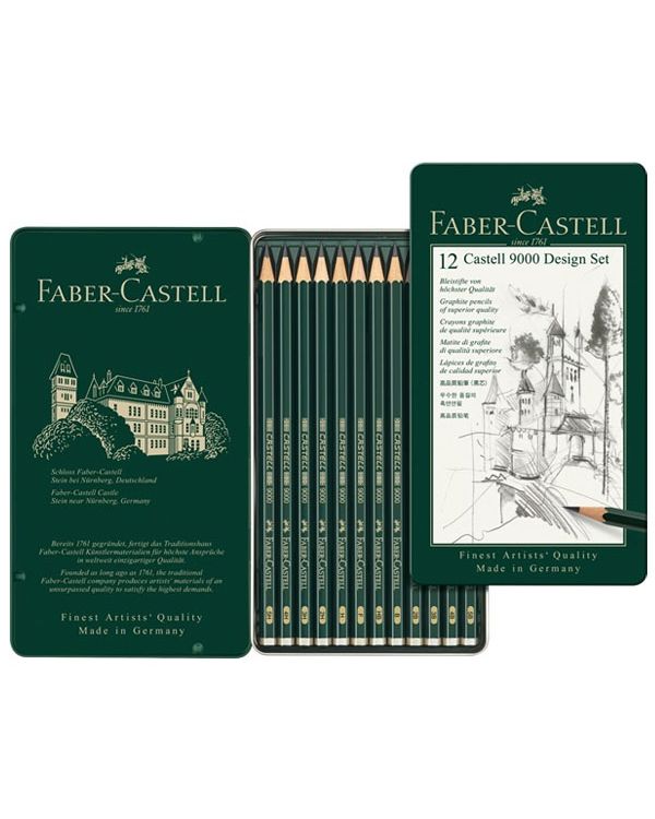 Design Set of 12 - Faber Castell 9000 Pencil Set