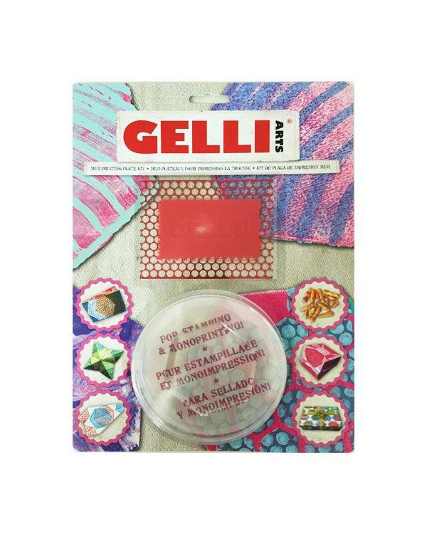 3" Hexagon Mini Kit - Mini Gelli Printing Plate
