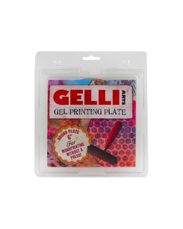 6" - Round Gelli Printing Plate