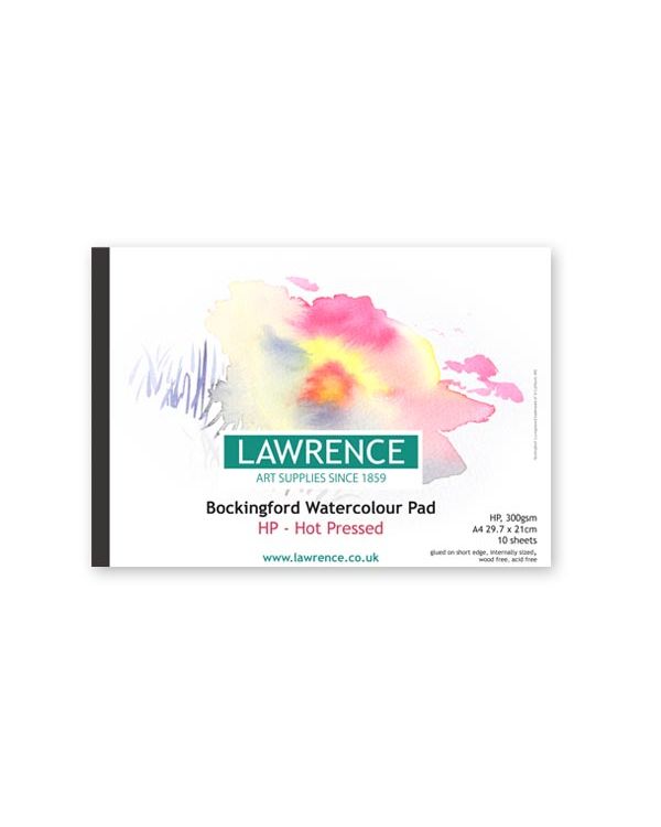 HP - A4 Lawrence Pad - 300gsm - Bockingford Watercolour Glued Pad