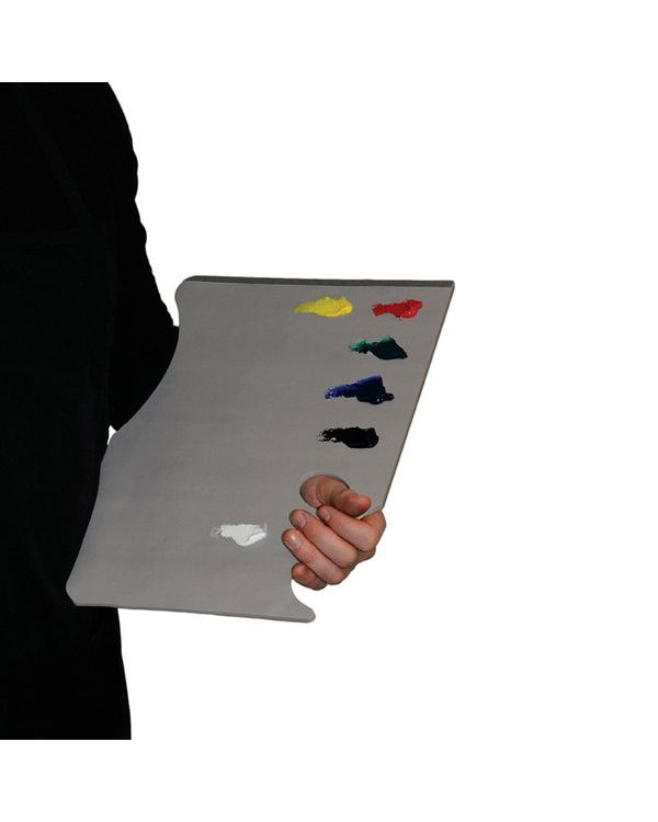 Grey Pad Hand Held - 28 x 40cm - 50 sheets - Disposable Palette - New Wave