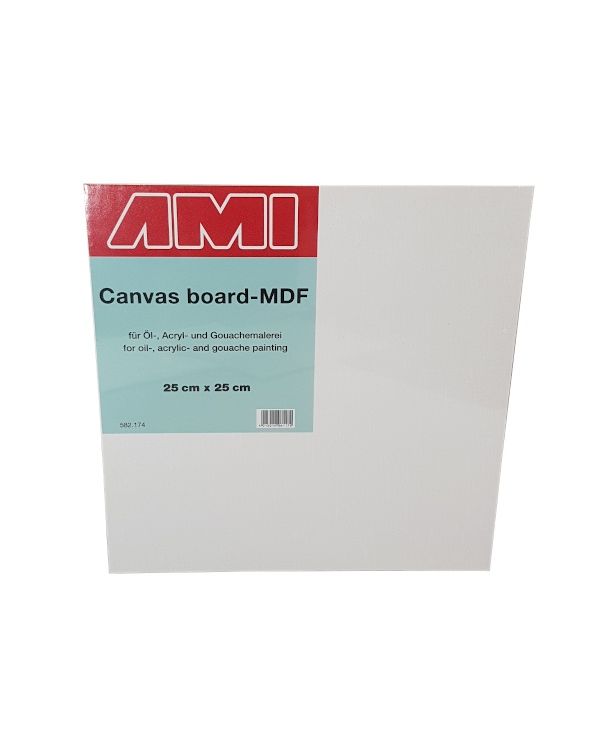 25 x 25cm - Canvas Laminated MDF Panel 3.2mm deep