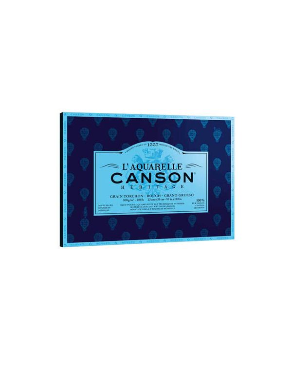 Rough - 26 x 36cm - 300gsm - Canson Héritage Block