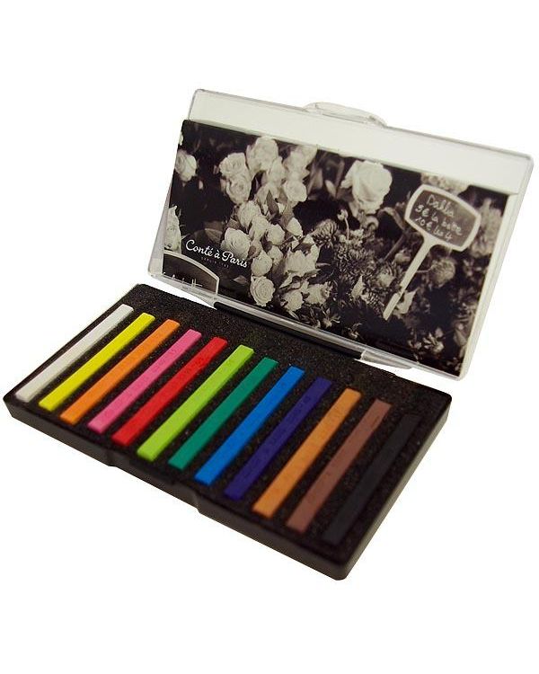 Assorted Set of 12 - Sketching Crayons - Conté à Paris