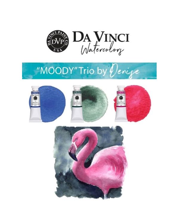 Denise's Moody Trio - Da Vinci Paint Watercolour Sets