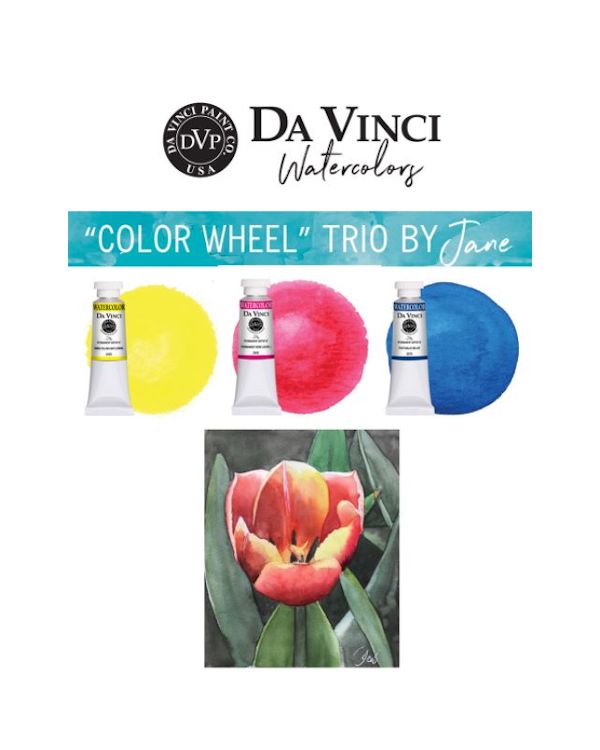 Jane's Colour Wheel Trio - Da Vinci Paint Watercolour Sets