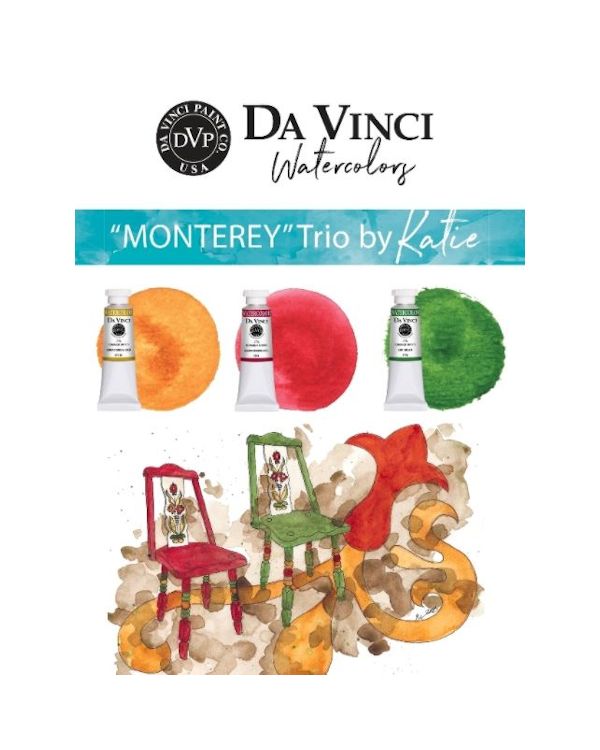 Katie's Monterey Trio - Da Vinci Paint Watercolour Sets