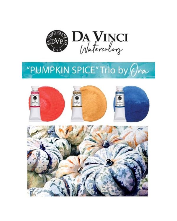 Ona's Pumpkin Spice Trio - Da Vinci Paint Watercolour Sets