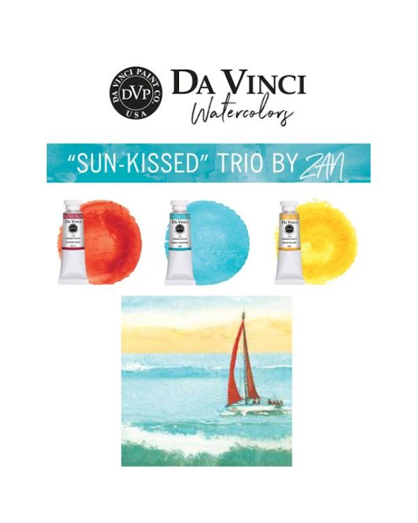 Zan's Sun Kissed Trio - Da Vinci Paint Watercolour Sets
