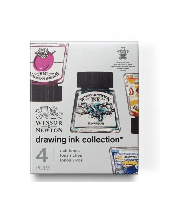 Winsor & Newton Drawing Ink Collection Rich Tones Set