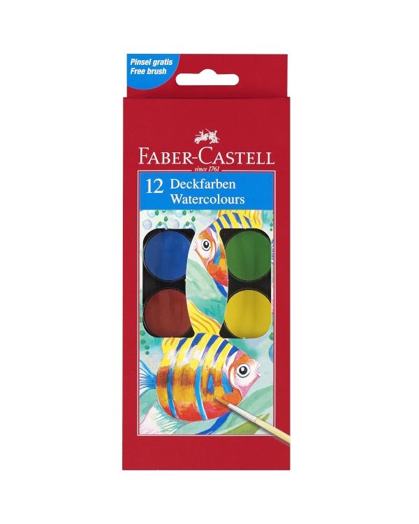 Watercolour Paint Box Set 12 Faber Castell