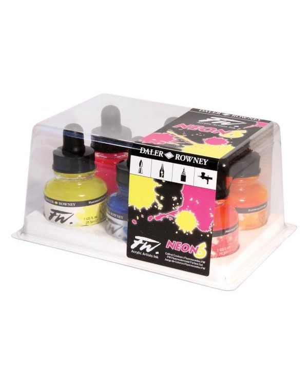 Neon Colours - FW Ink set of 6