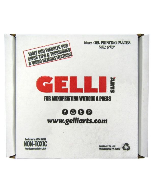 Student Class Pack 5 x 5" x 10 plates - Gelli Printing Plate