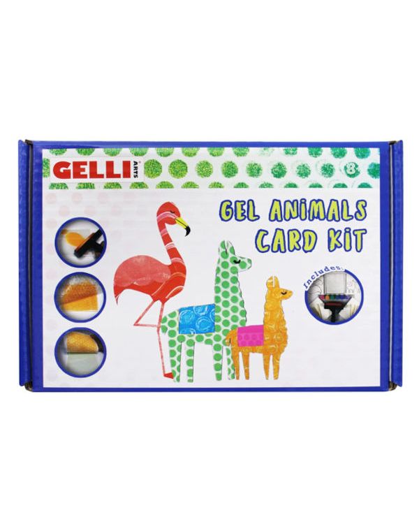 Gel Animals Card - Printing Kit - Gelli Arts