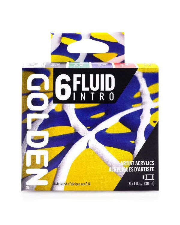 6 x 30ml Intro - Golden Fluid Acrylic Set