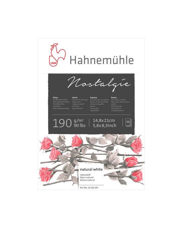 A5 - 50 sheets - 190gsm - Hahnemühle Nostalgie Sketch Pad