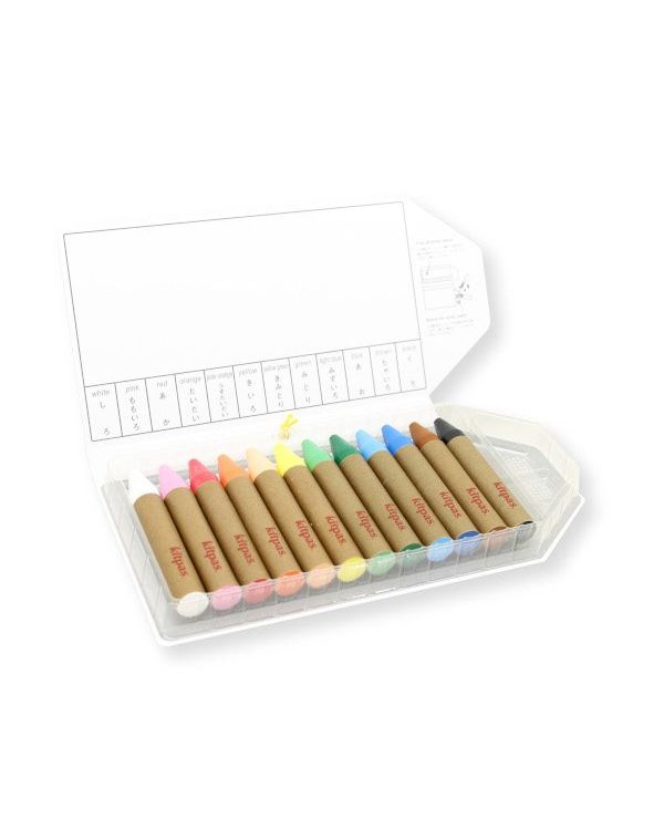 Kitpas large crayon set 12 colours