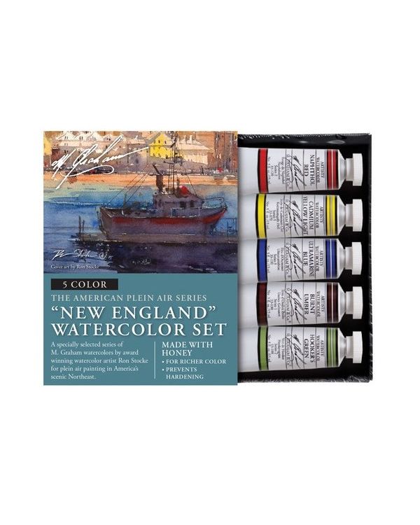 New England Set of 5 - 15ml - M Graham Watercolour Set