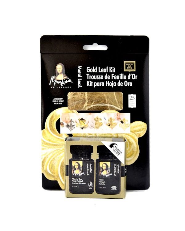 5 sheets Gold Leaf Kit - Mona Lisa