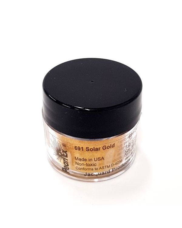 Solar Gold 691 - Pearlex Powder Pigment 3g Jar