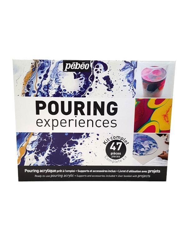 Pouring Kit - 47 pieces - Pebeo Pouring Sets
