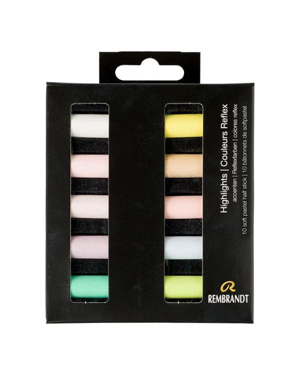 Highlights - Soft Pastel Micro Set of 10 - Rembrandt