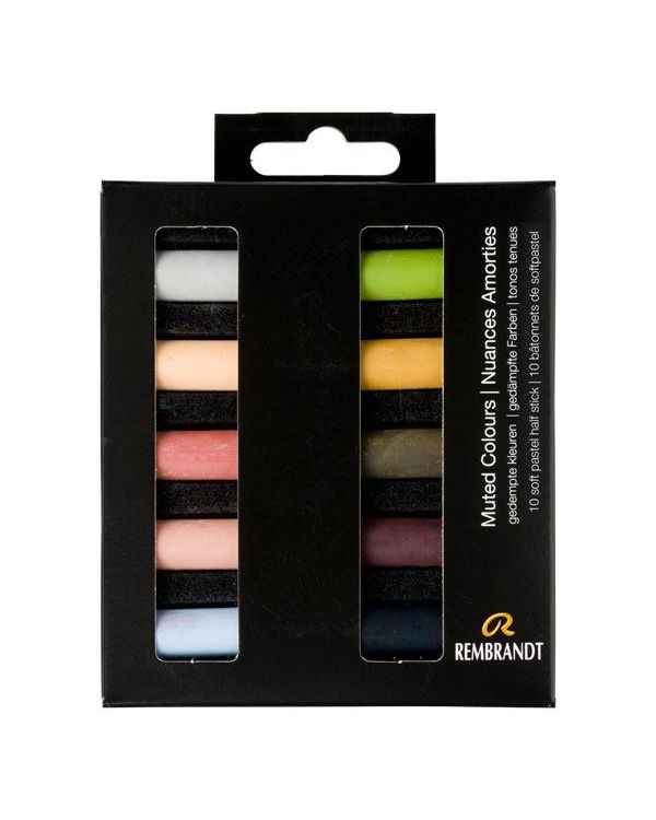 Muted Colours - Soft Pastel Micro Set of 10 - Rembrandt