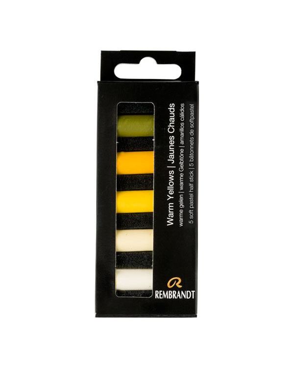 Warm Yellows - Soft Pastel Micro Set of 5 - Rembrandt