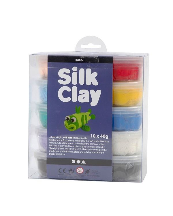 Silk Clay Basic Set 10x40g