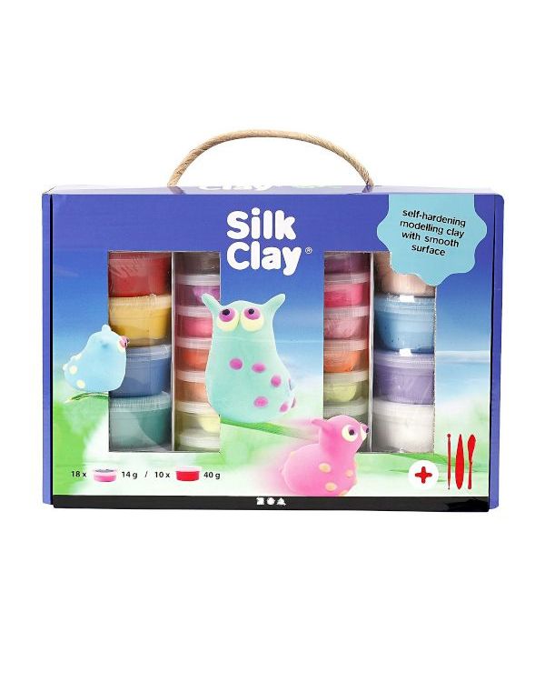 Silk Clay Set 10 x 40g, 18 x 14g