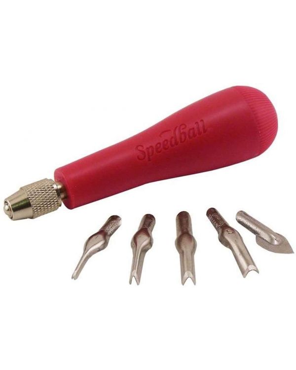 Speedball Lino Handle Carded Red