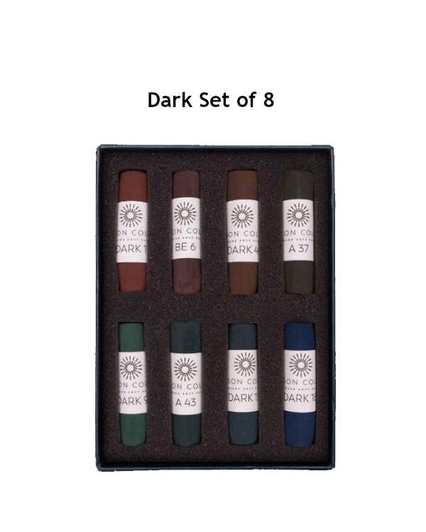 Dark Set of 8 - Unison Pastel Set