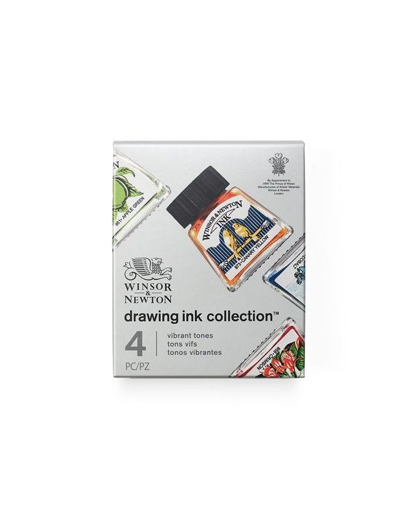 Winsor & Newton Drawing Ink Collection Vibrant Tones Set