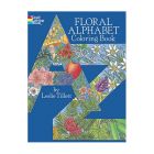 Floral Alphabet - Colour Your Own - Dover Colouring Book